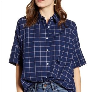 Madewell Courier Shirt in Double Windowpane